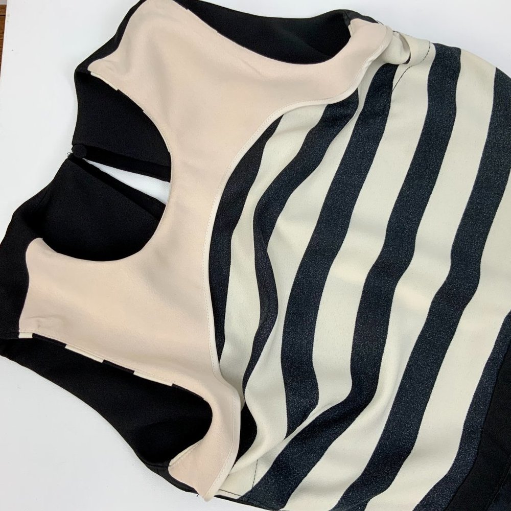 Striped Pleated Sleeveless Dress By Malene Birger Lillian Sz S - Picture 16 of 16